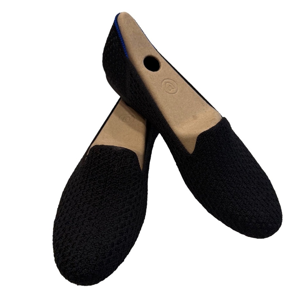 Rothy’s The Loafer Women’s Black Honeycomb Slip On Sz US 9 EU 40 NEW IN BOX